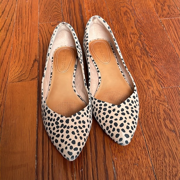 Corso Como Shoes - Corso Como Julia Leopard Pointed Toe Flat Size 7